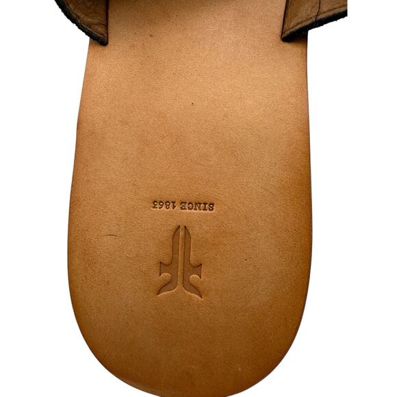 Frye Women's Carla Black Suede Criss Cross Open Toe Sandal Size 7 M NWB - Picture 6 of 9